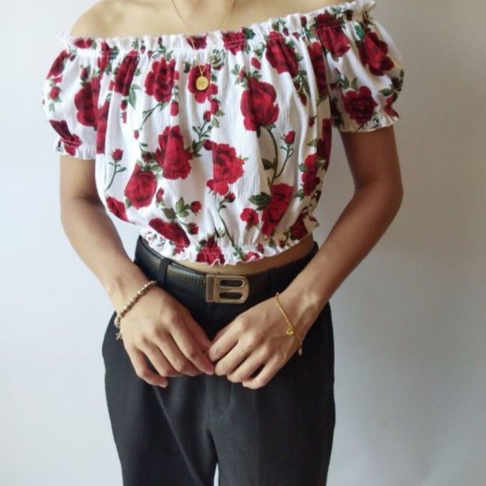 Crop Top Floral from H&M